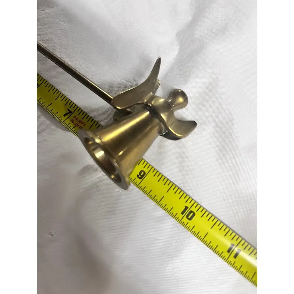 Vintage Brass Angel Candle Holder & Snuffer